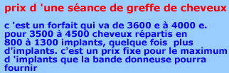 greffe de cheveux